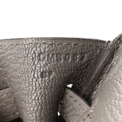 Hermes Togo Birkin 25 Etain 7 of 10