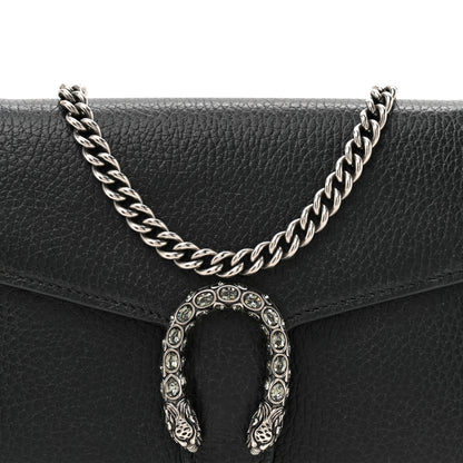 Gucci Calfskin Mini Dionysus Chain Wallet Black 10 of 16