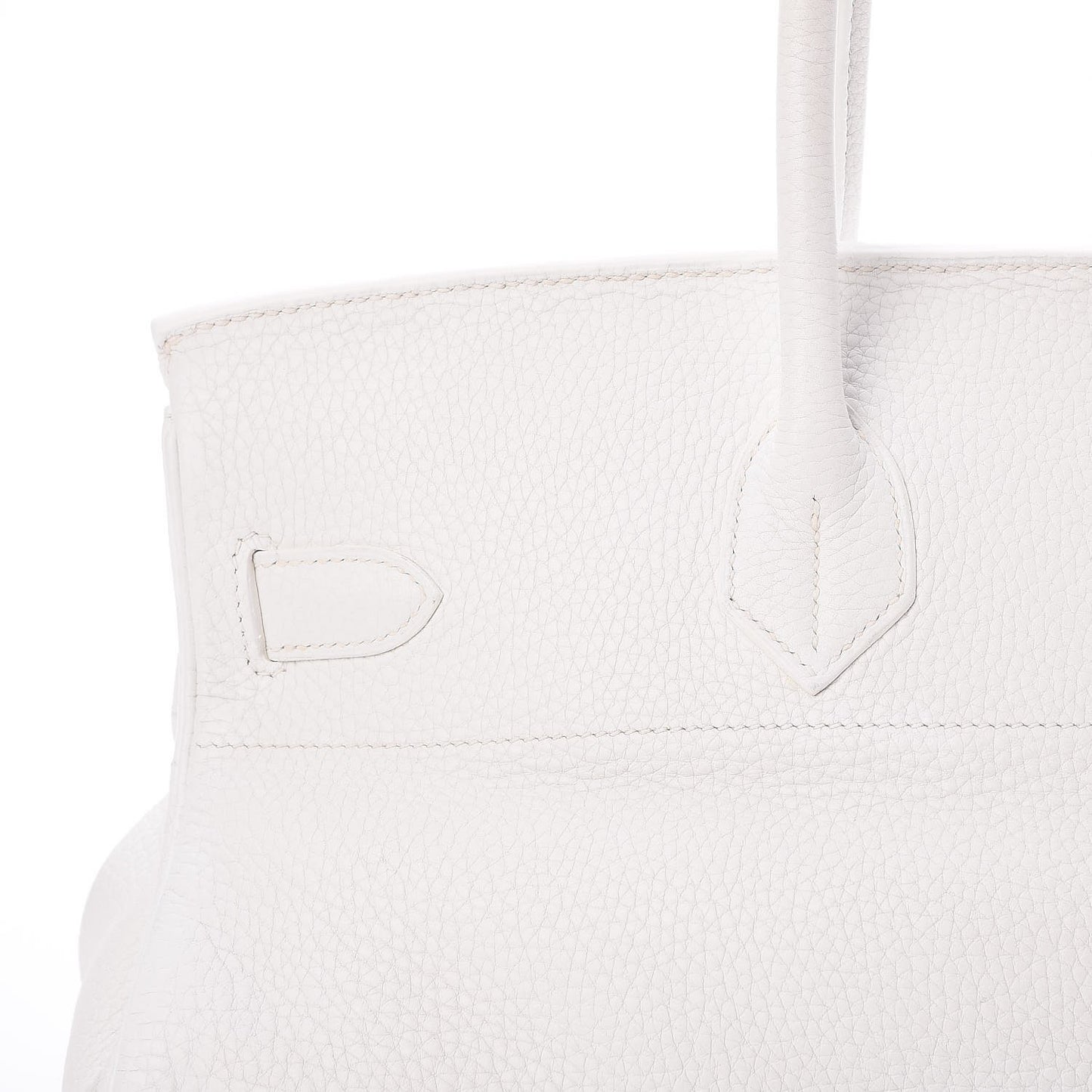 Taurillon Clemence JPG Birkin 42 White