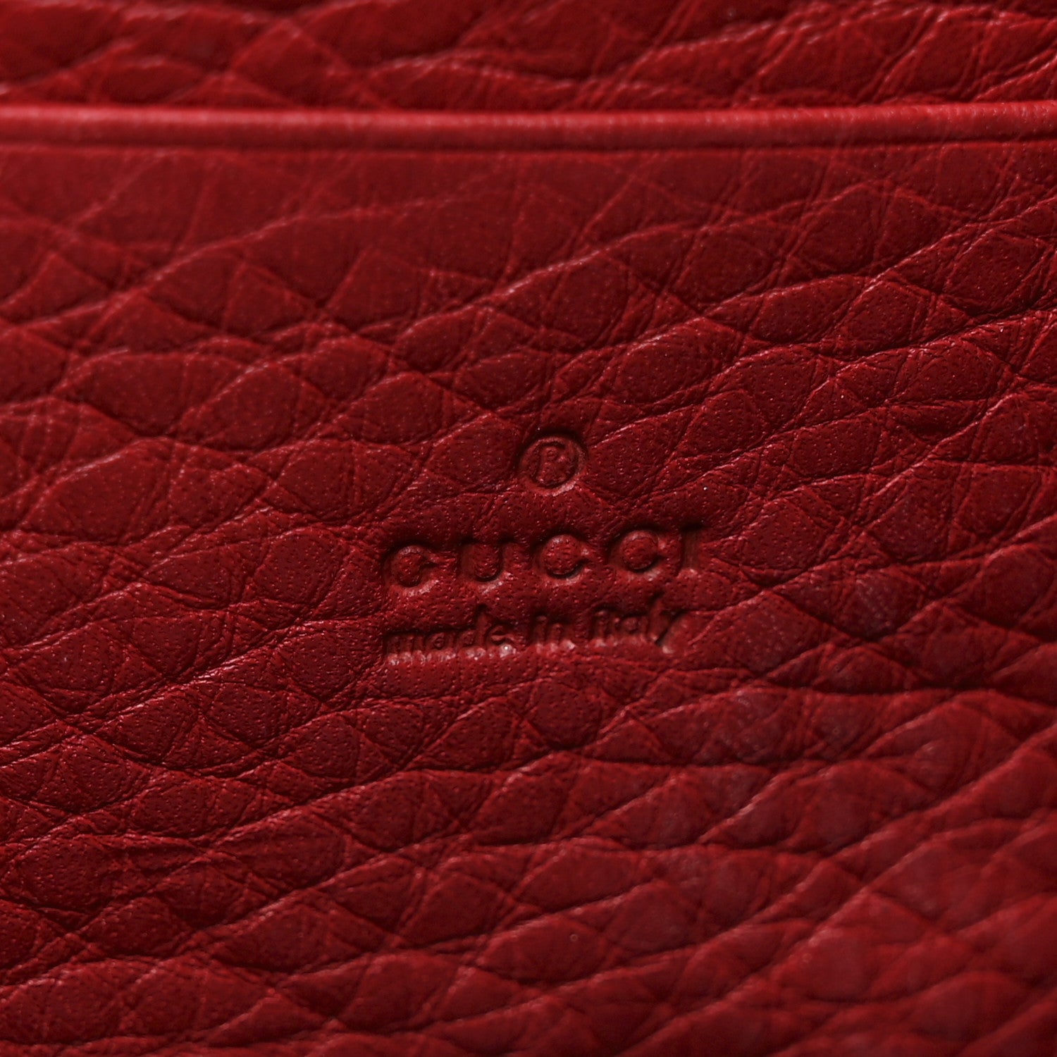 Gucci Calfskin Matelasse GG Marmont Chain Wallet Vulcanic Red 8 of 19