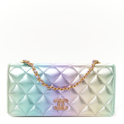 Chanel Iridescent Lambskin CC Roller Skate Clutch With Chain Multicolor 1 of 11