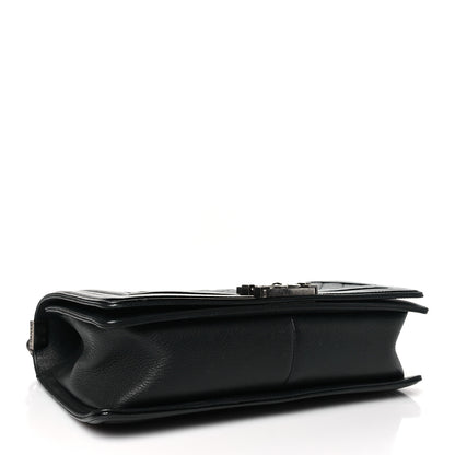 Chanel Goatskin Quilted Patent New Medium Duo Boy Flap Black 4 of 10