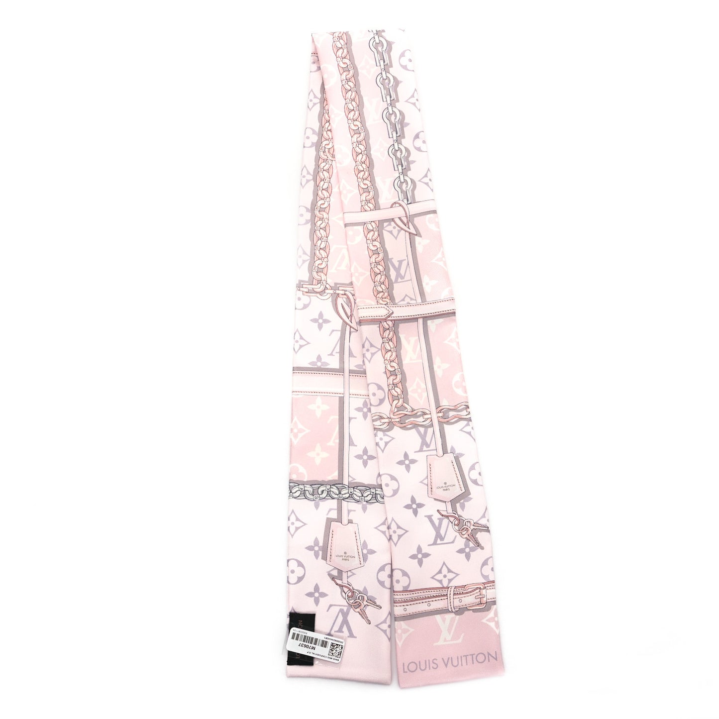 Silk Monogram Confidential Bandeau Light Pink
