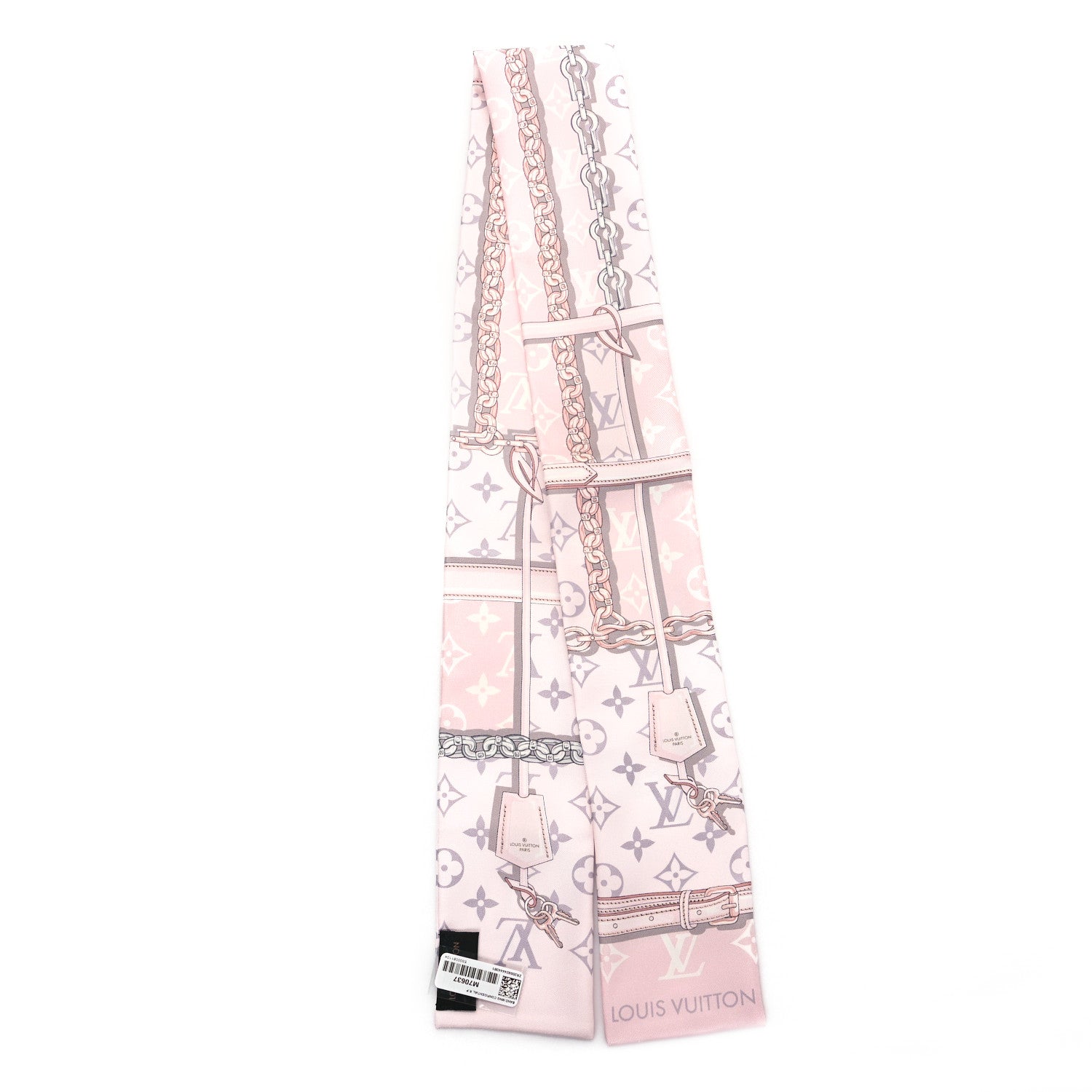 Louis Vuitton Silk Monogram Confidential Bandeau Light Pink 2 of 3