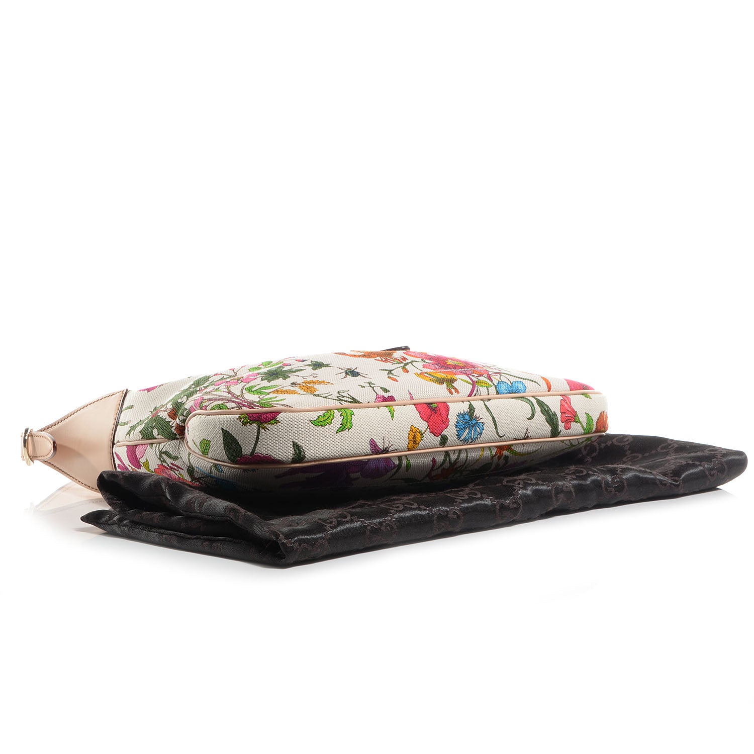 Gucci Canvas Floral Flora Small Jackie O Hobo White 4 of 7