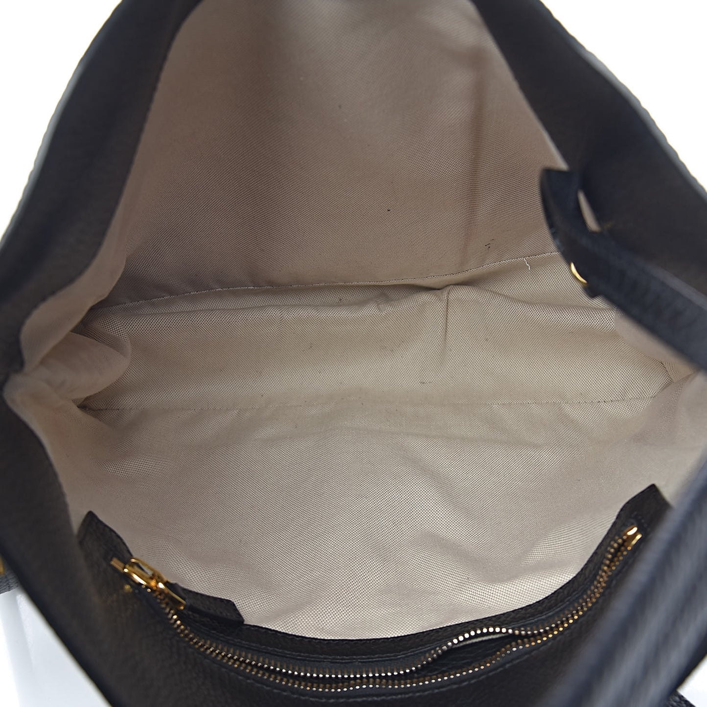 Pebbled Calfskin Small Alix Padlock Zip Hobo Bag Black