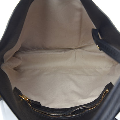 Tom Ford Pebbled Calfskin Small Alix Padlock Zip Hobo Bag Black 6 of 11