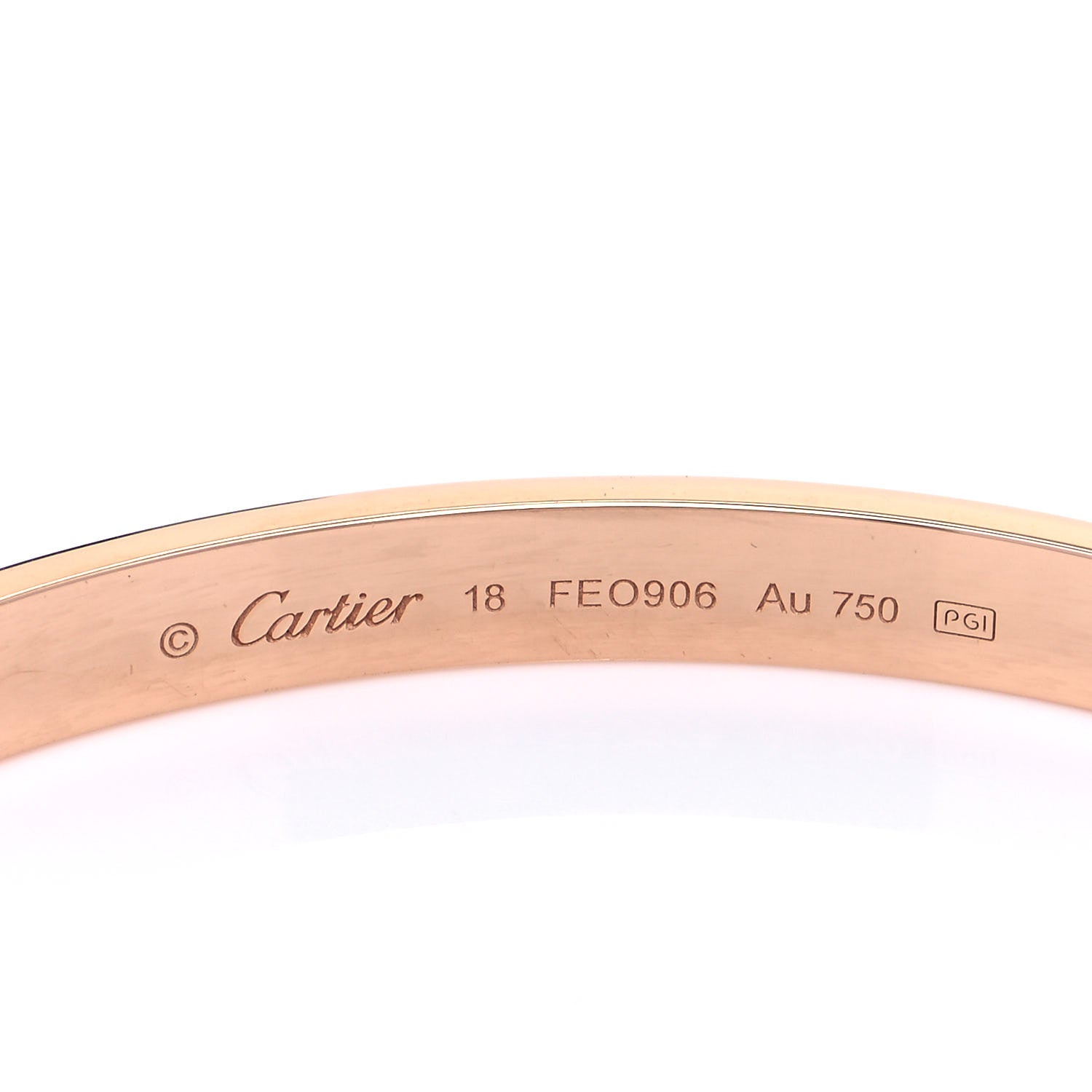 Cartier 18K Pink Gold LOVE Bracelet 18 4 of 6