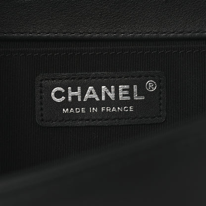 Chanel Calfskin Quilted Medium Boy Flap So Black 6 of 11