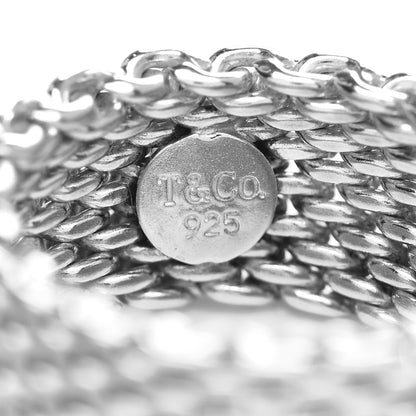 Tiffany Sterling Silver Somerset Mesh Ring 52 6 4 of 4