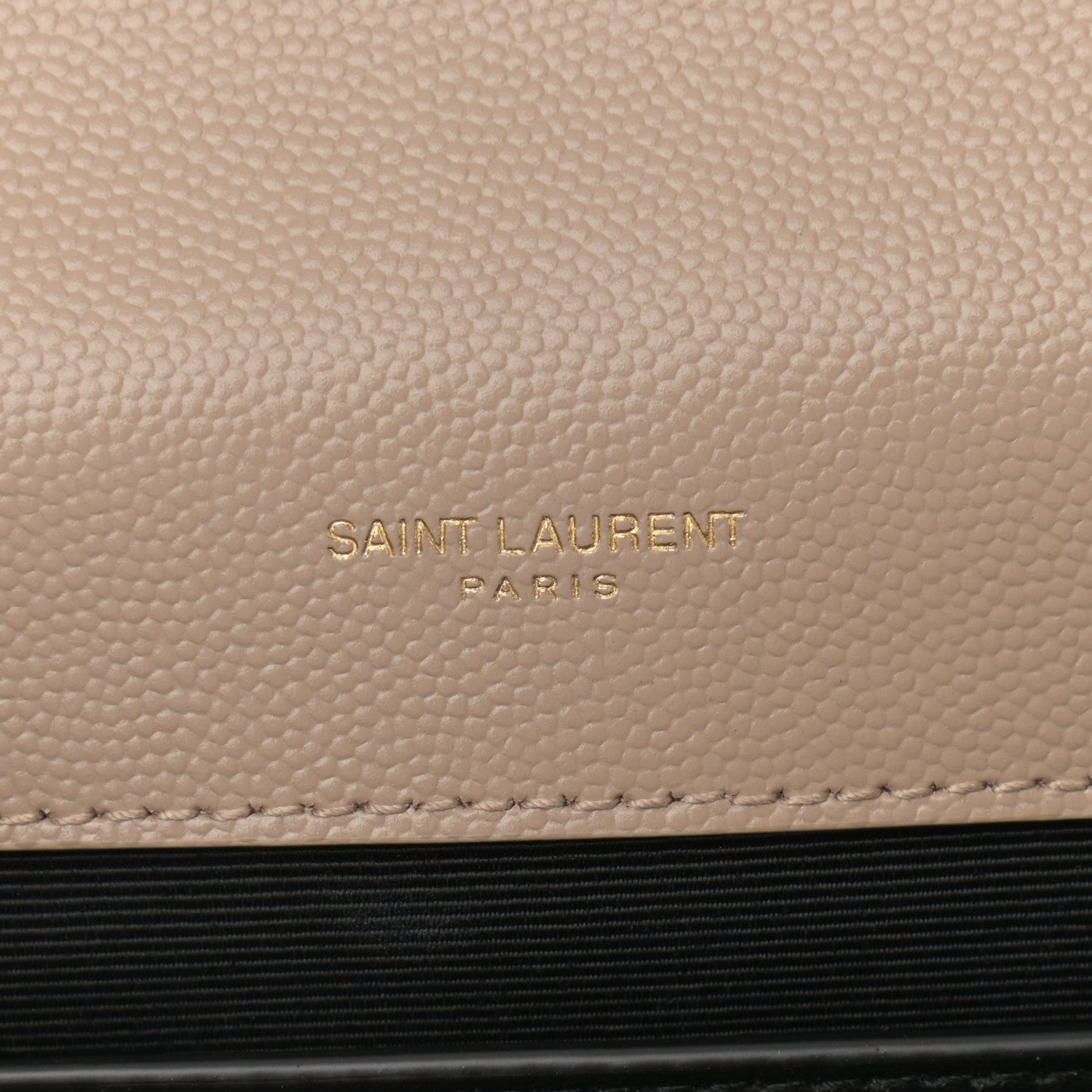 Saint Laurent Grain De Poudre Textured Mixed Matelasse Medium Triquilt Monogram Satchel Dark Beige 6 of 10