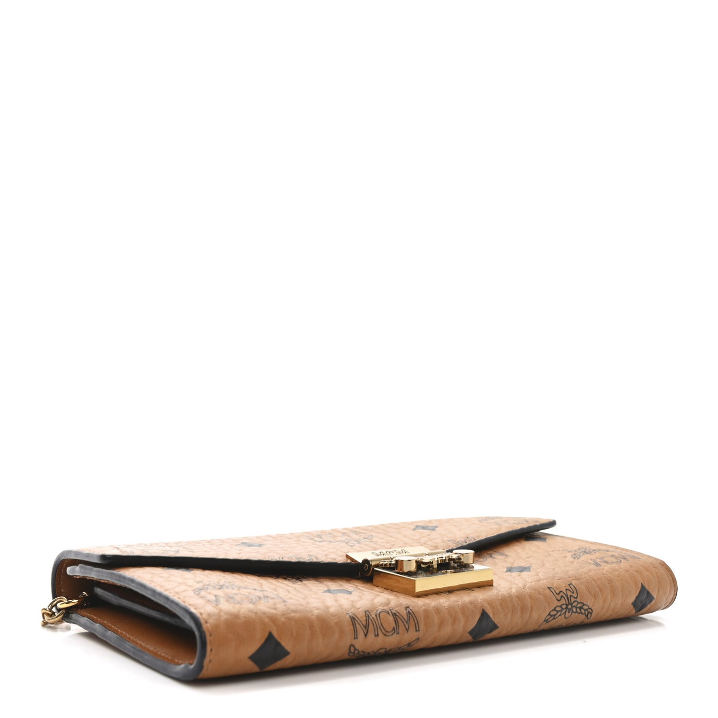 Visetos Large Patricia Wallet On Chain Cognac