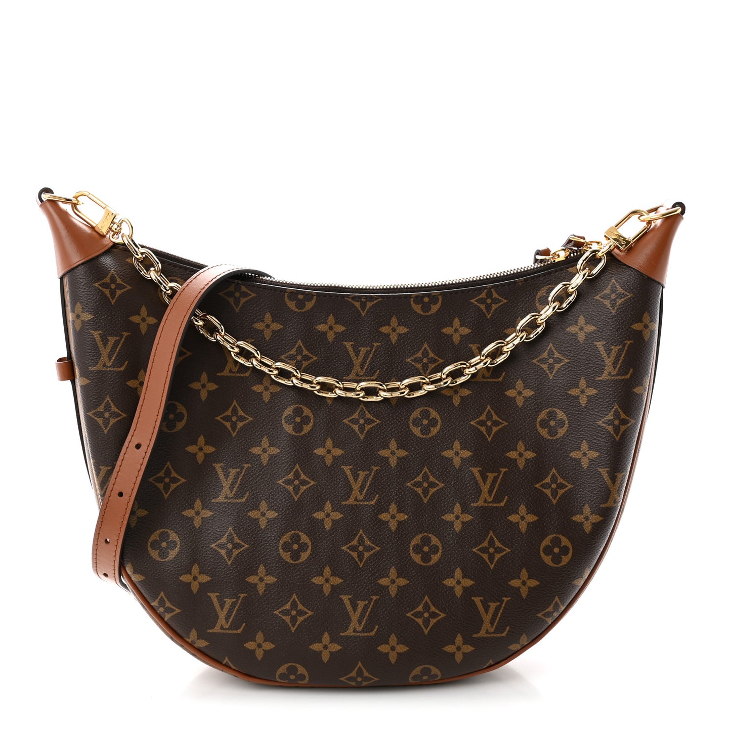 Reverse Monogram Loop Hobo