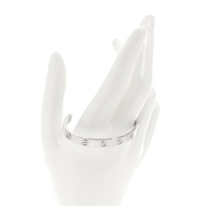 Cartier 18K White Gold LOVE Cuff Bracelet 16 4 of 8