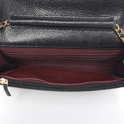 Chanel Caviar Quilted Wallet On Chain WOC Black 5 of 9