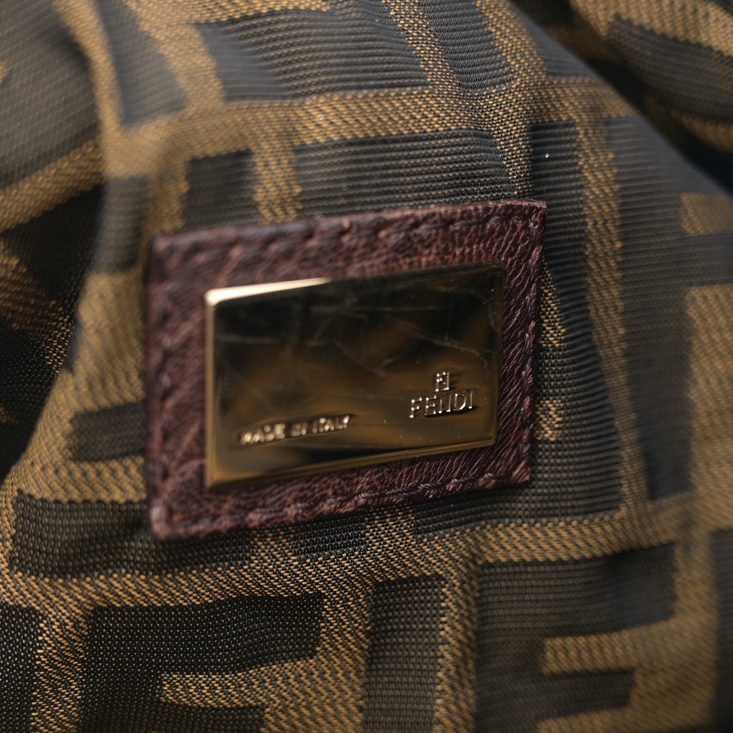 Fendi Nappa Zucca Fringe Spy Tobacco 6 of 10