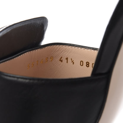 Gucci Malaga Kid Crystal Square G Madelyn Mules 41.5 Black 9 of 10