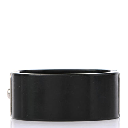 Chanel Resin Crystal CC Cuff Black 3 of 5