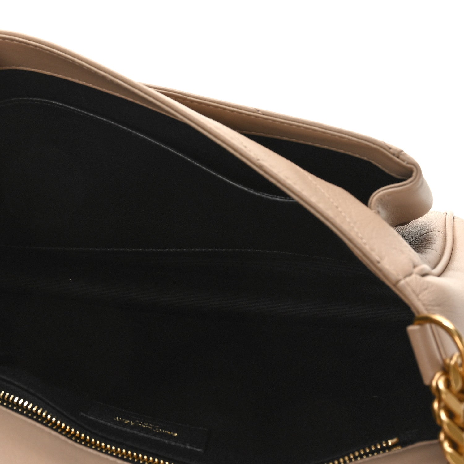 Saint Laurent Lambskin Matelasse Monogram Medium Niki Chain Satchel Dark Beige 5 of 8