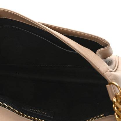 Saint Laurent Lambskin Matelasse Monogram Medium Niki Chain Satchel Dark Beige 5 of 8