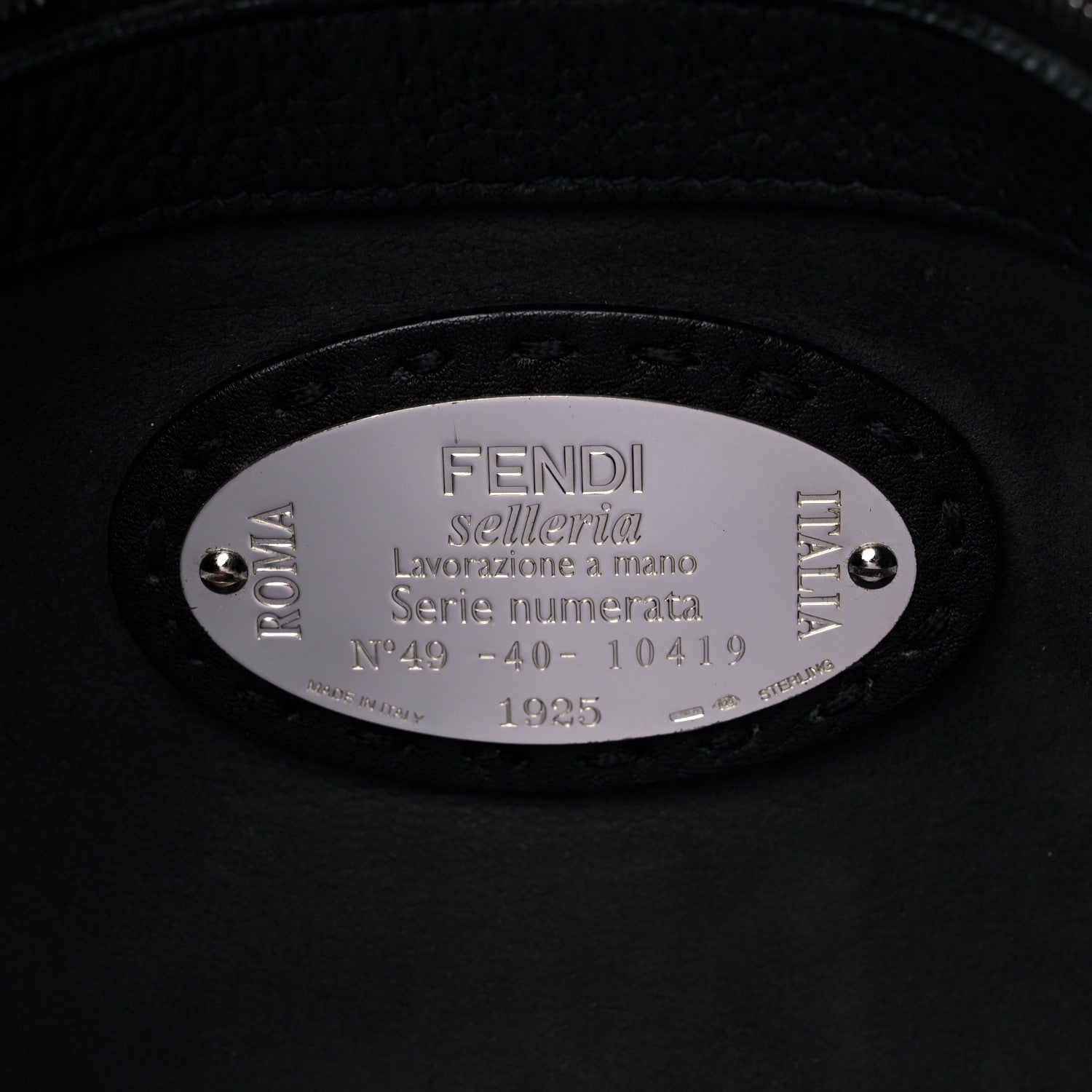 Fendi Cuoio Romano Selleria Large Anna Bucket Bag Black 6 of 17