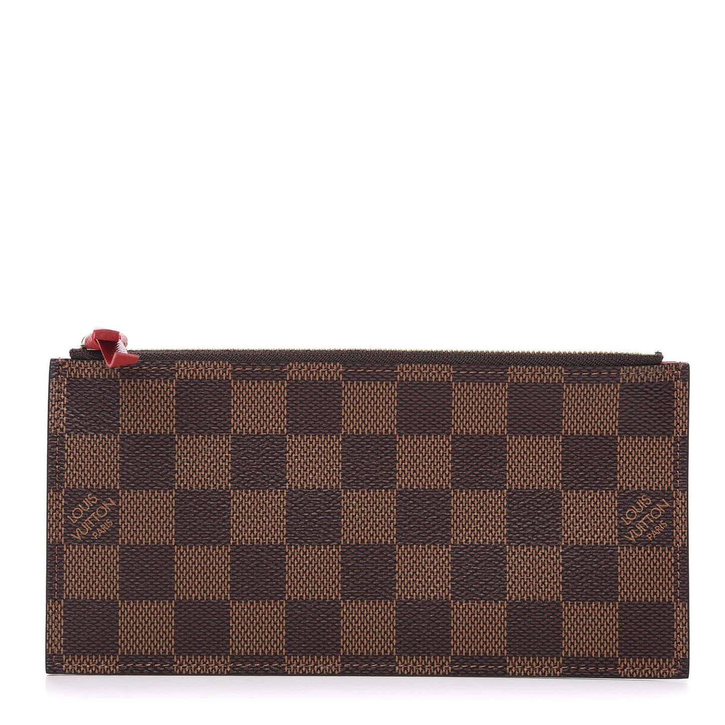 Damier Ebene Felicie Chain Wallet Zippered Insert