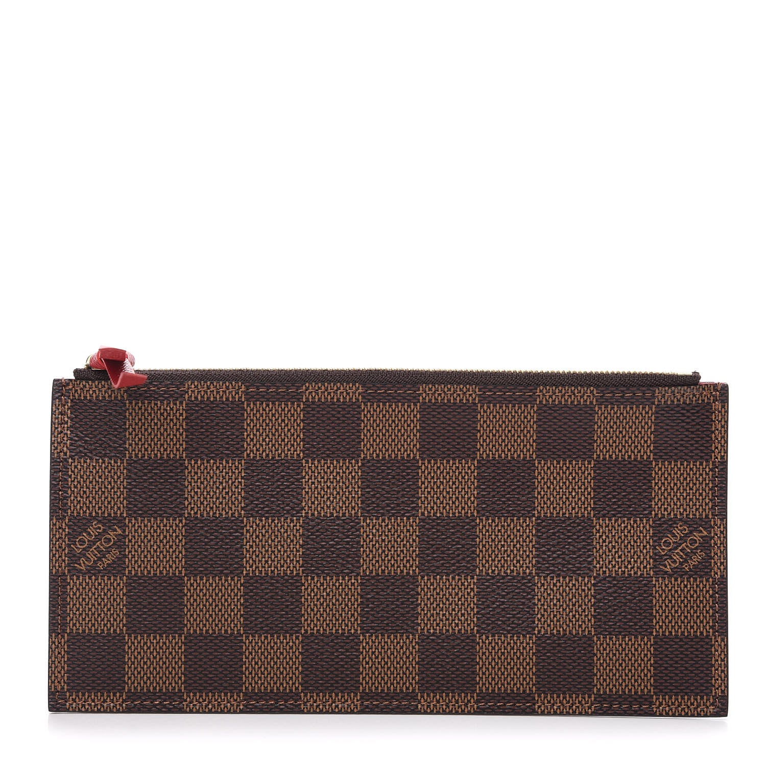 Louis Vuitton Damier Ebene Felicie Chain Wallet Zippered Insert 1 of 5