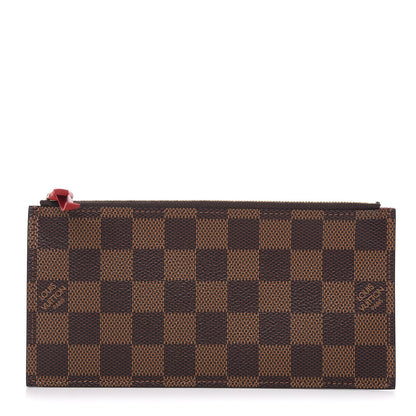 Louis Vuitton Damier Ebene Felicie Chain Wallet Zippered Insert 1 of 5