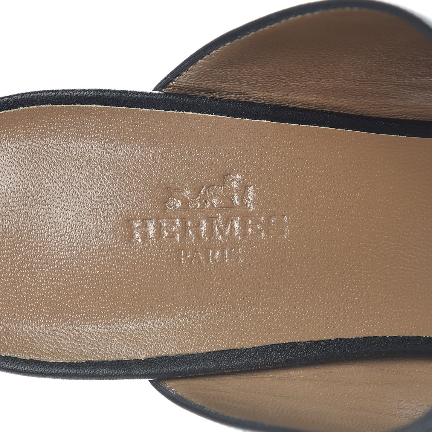 Calfskin Ovation Buckle Sandals 38 Black