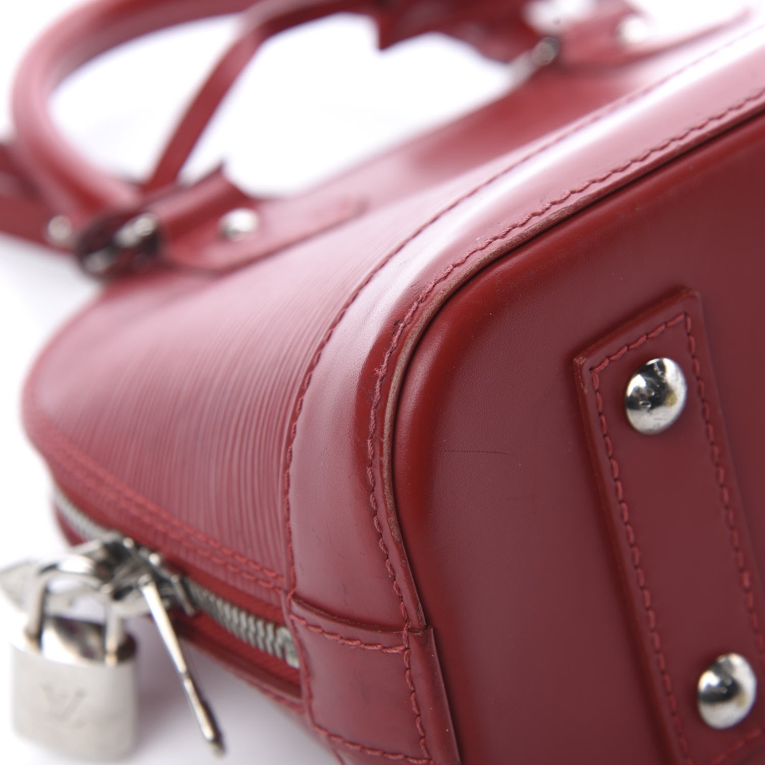 Louis Vuitton Epi Alma BB Carmine 9 of 26