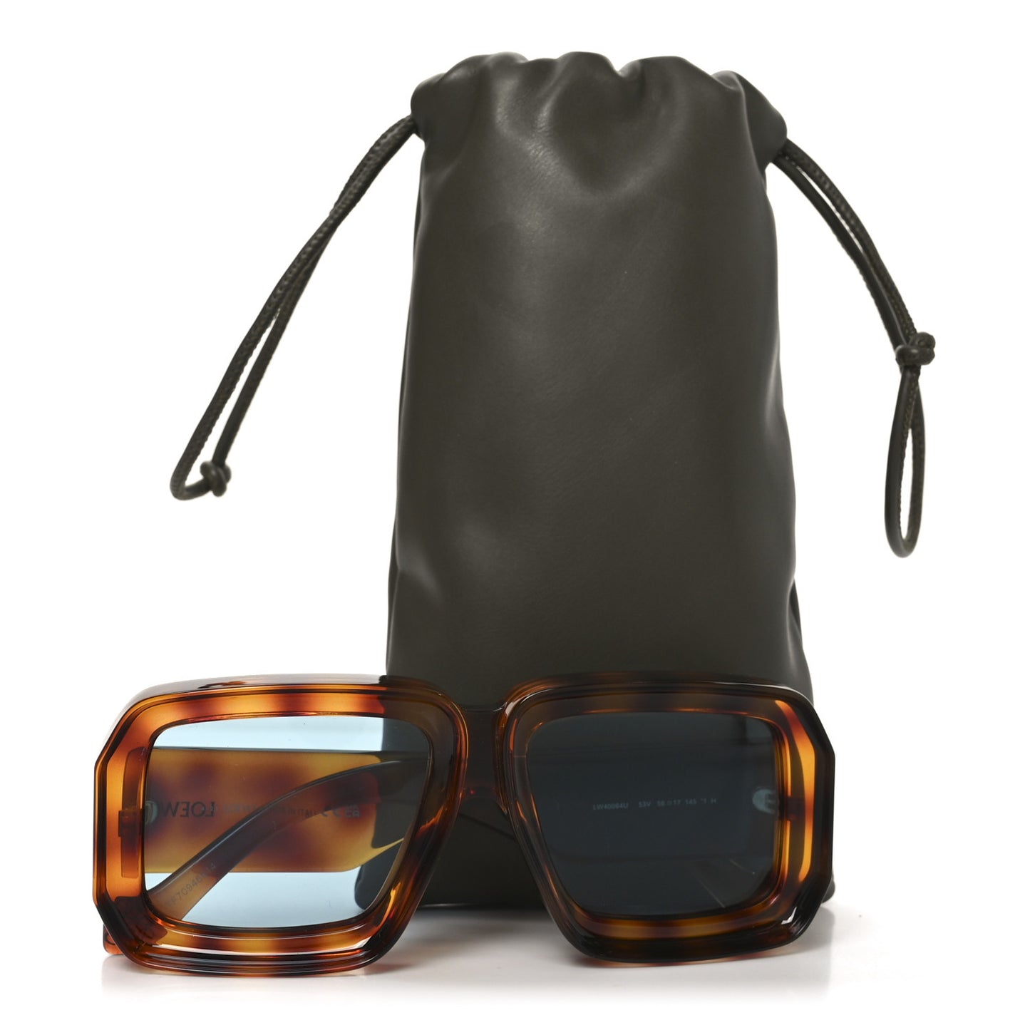 Acetate Paula's Ibiza Dive In Mask Sunglasses LW40064U Light Havana