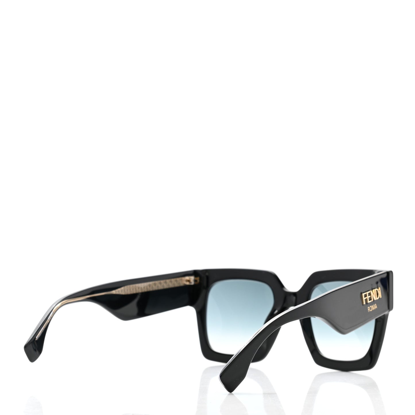 Acetate Fendi Roma Sunglasses FF 0457/G/S Black Blue