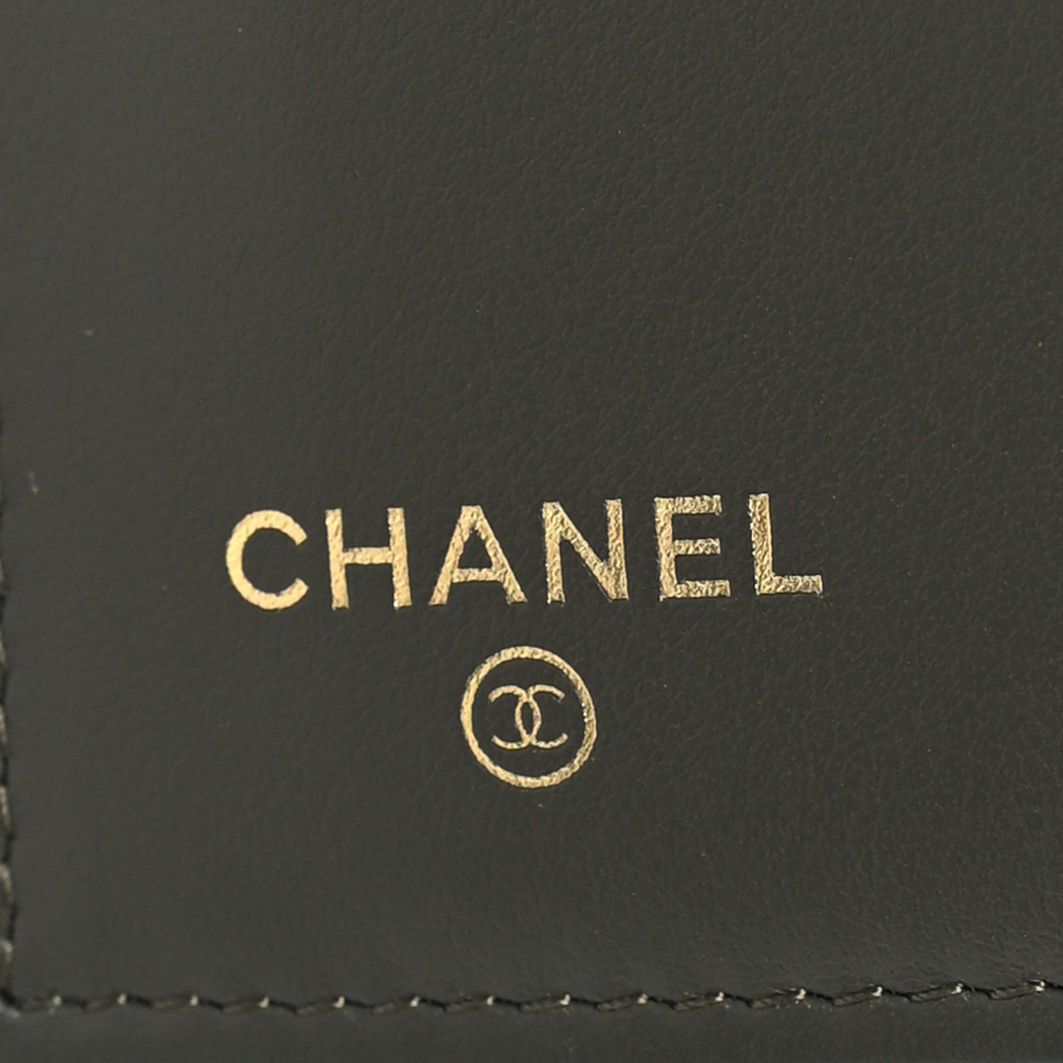 Chanel Caviar Quilted Multi Chain CC Medium Tri-Fold Flap Wallet Khaki 6 of 7