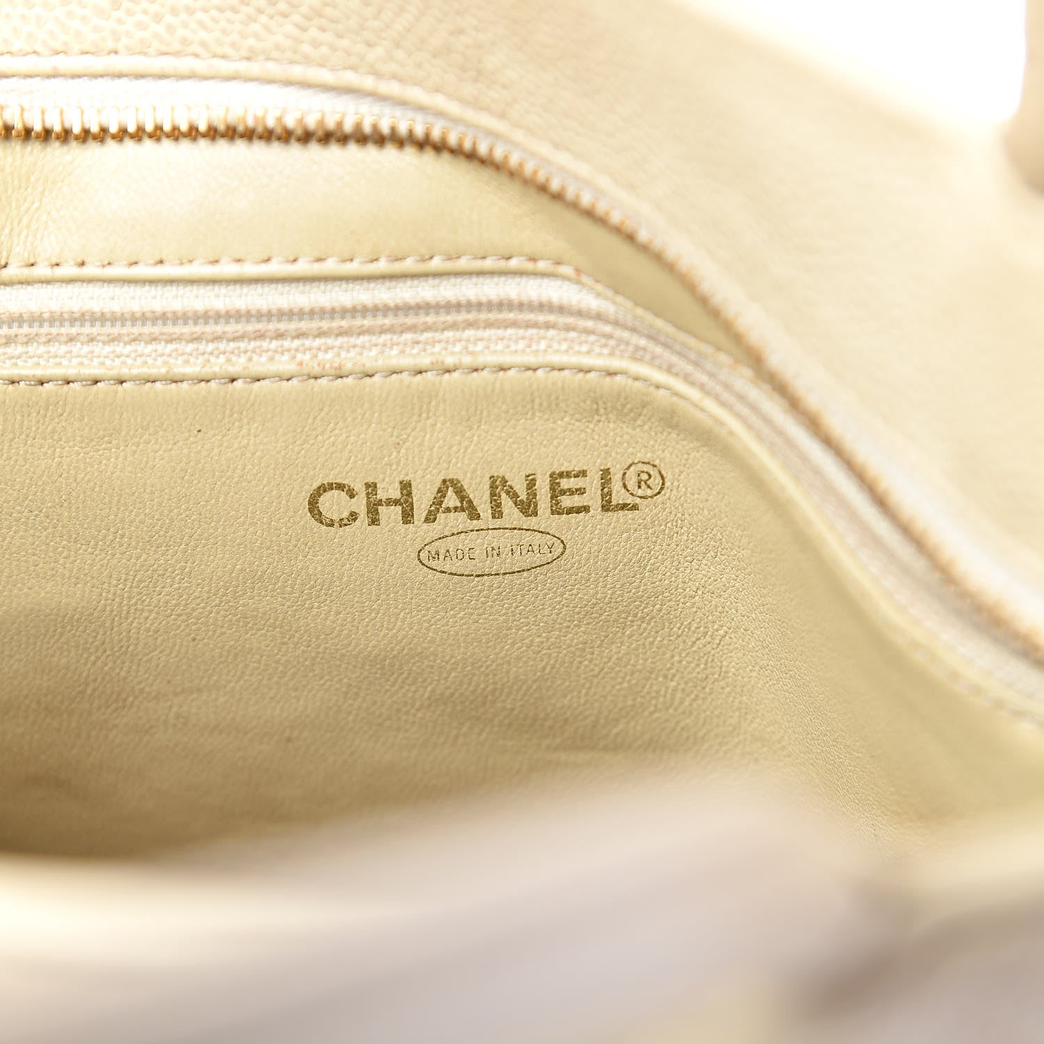 Chanel Caviar Quilted Medallion Tote Light Beige 7 of 18