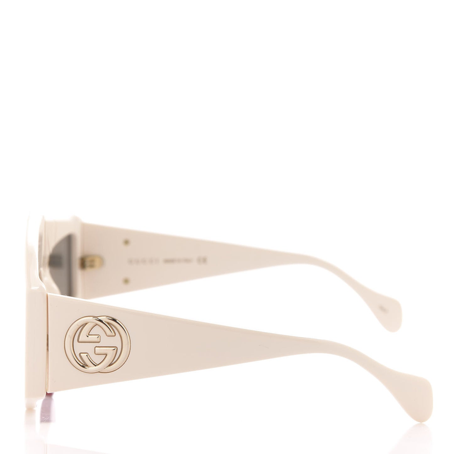 Acetate Crystal Hollywood Forever Tear Drop Sunglasses GG0359S Ivory