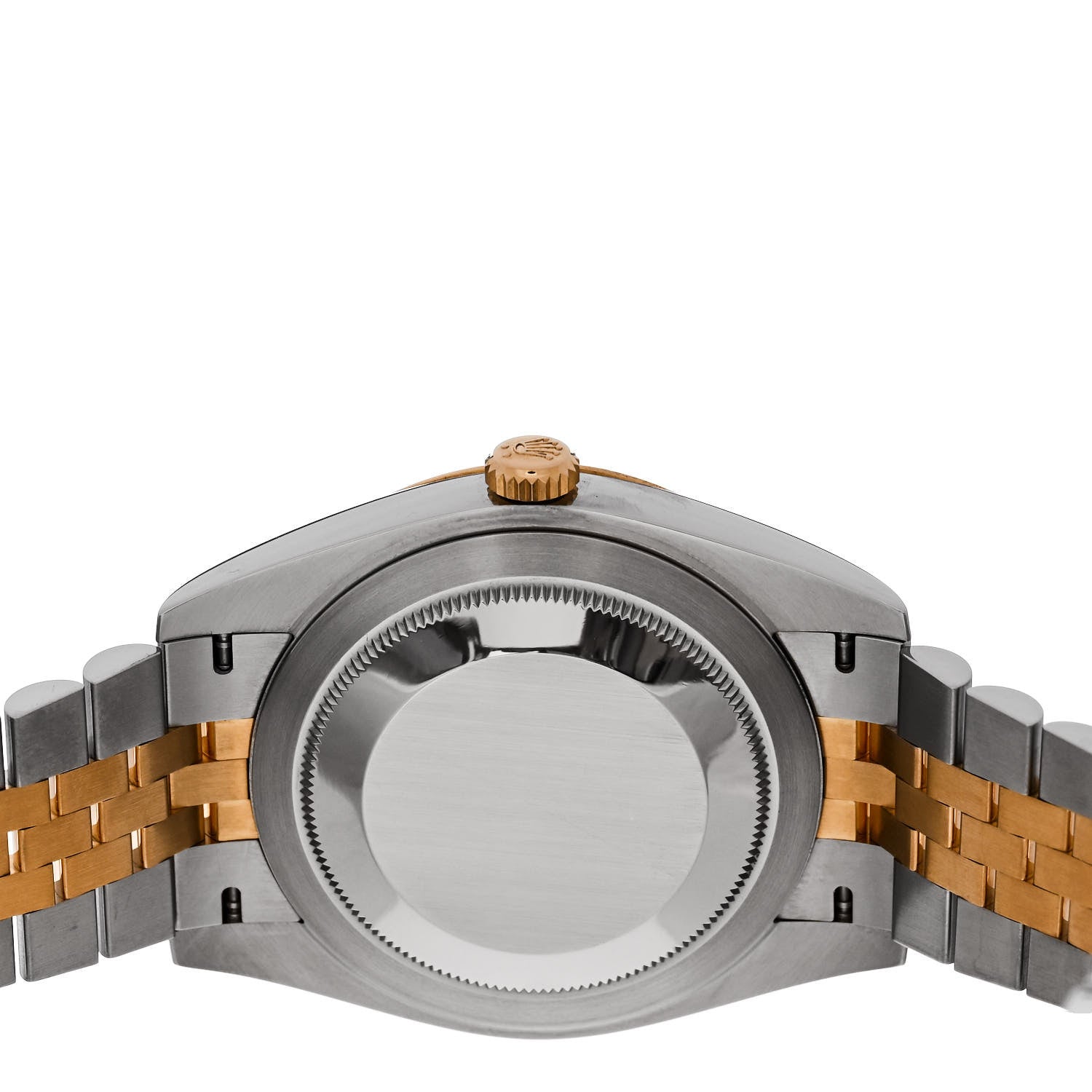 Rolex Stainless Steel 18K Yellow Gold Diamond 41mm Oyster Perpetual Datejust Watch Champagne 126333 4 of 5
