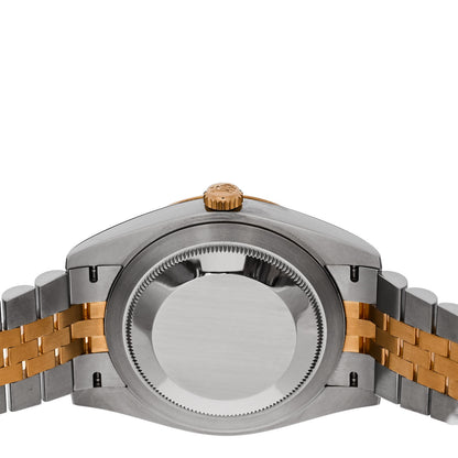Rolex Stainless Steel 18K Yellow Gold Diamond 41mm Oyster Perpetual Datejust Watch Champagne 126333 4 of 5