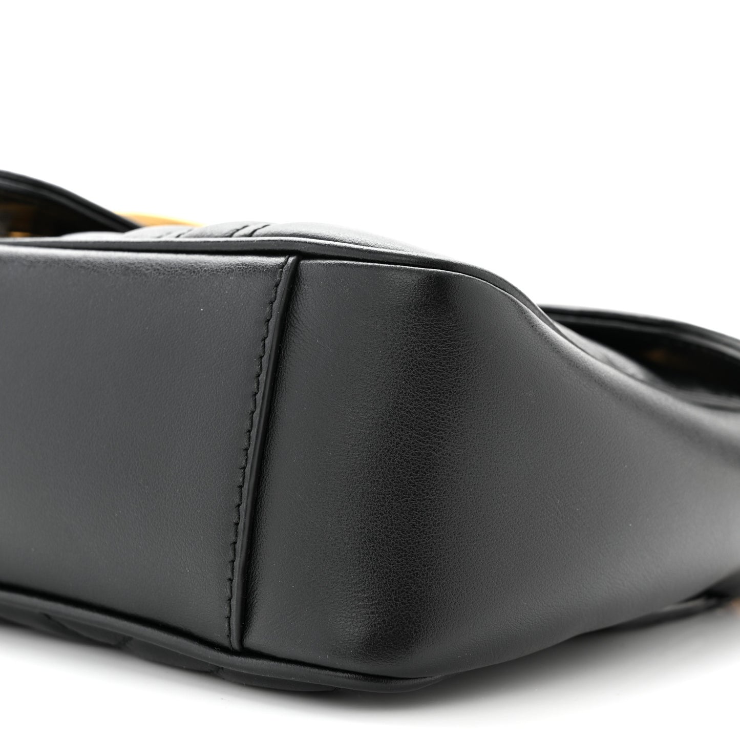Calfskin Matelasse Small GG Marmont Shoulder Bag Black