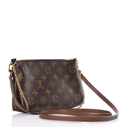 Louis Vuitton Monogram Pallas Clutch Black 3 of 12