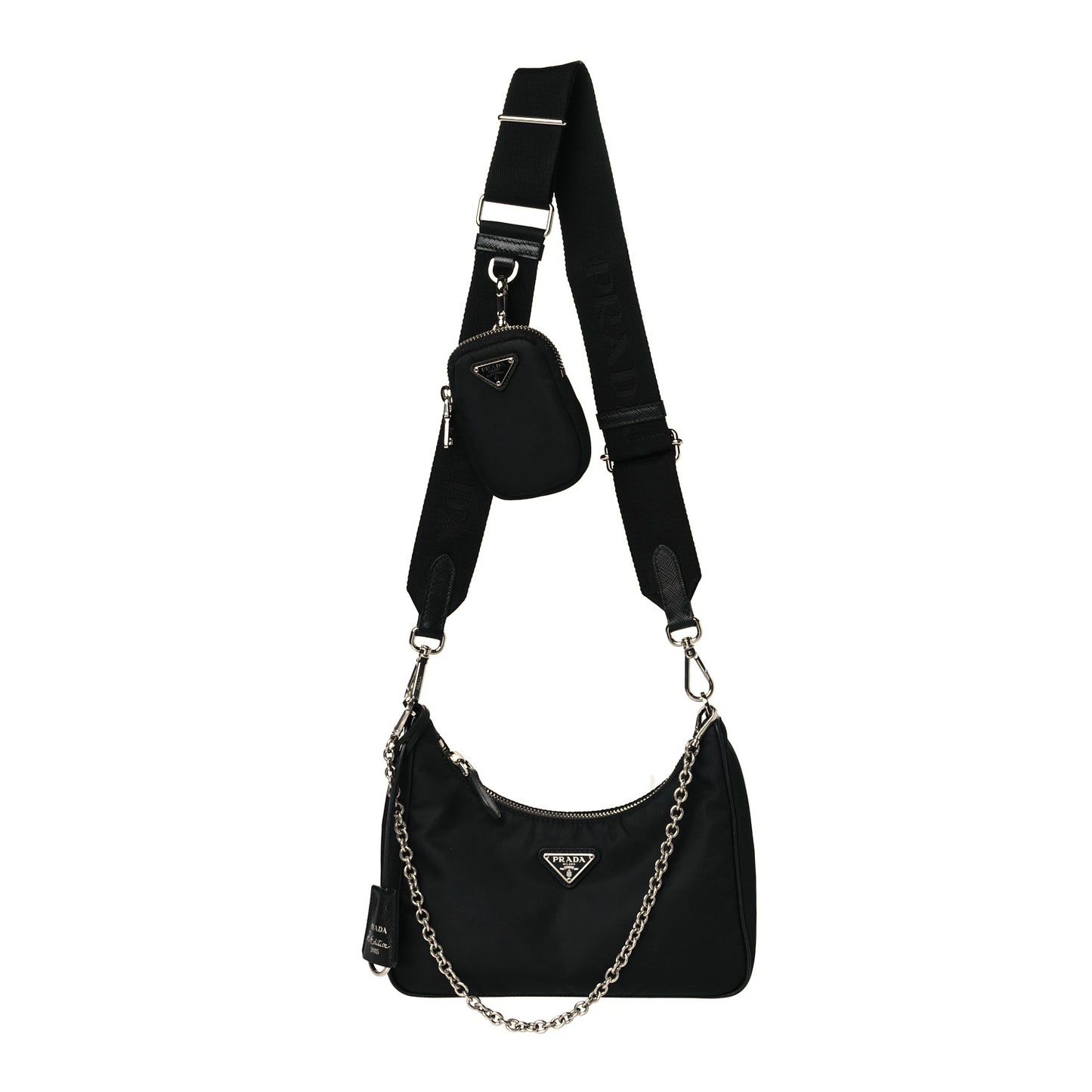 Nylon Re-Edition 2005 Shoulder Bag Black