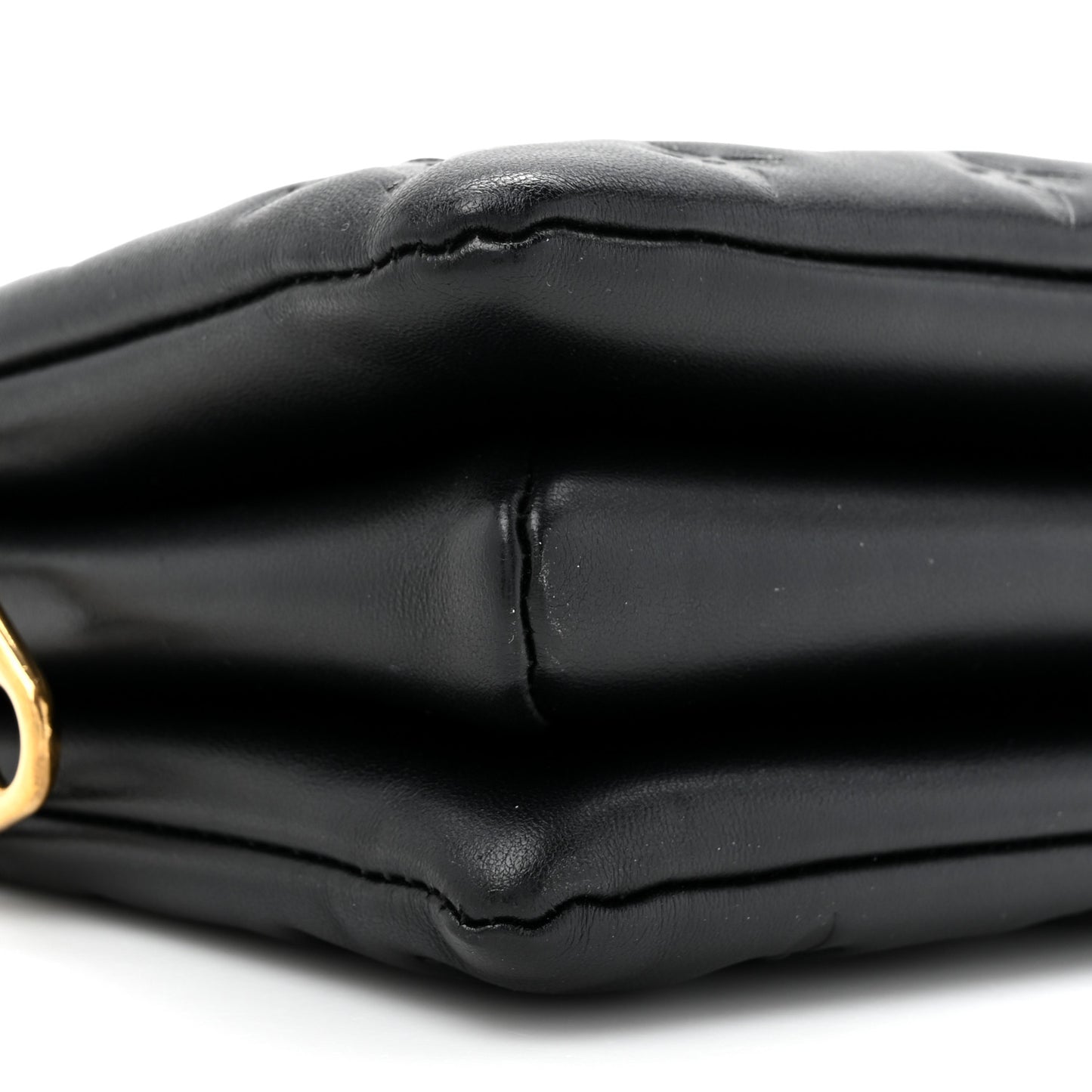 Lambskin Embossed Monogram Coussin BB Black