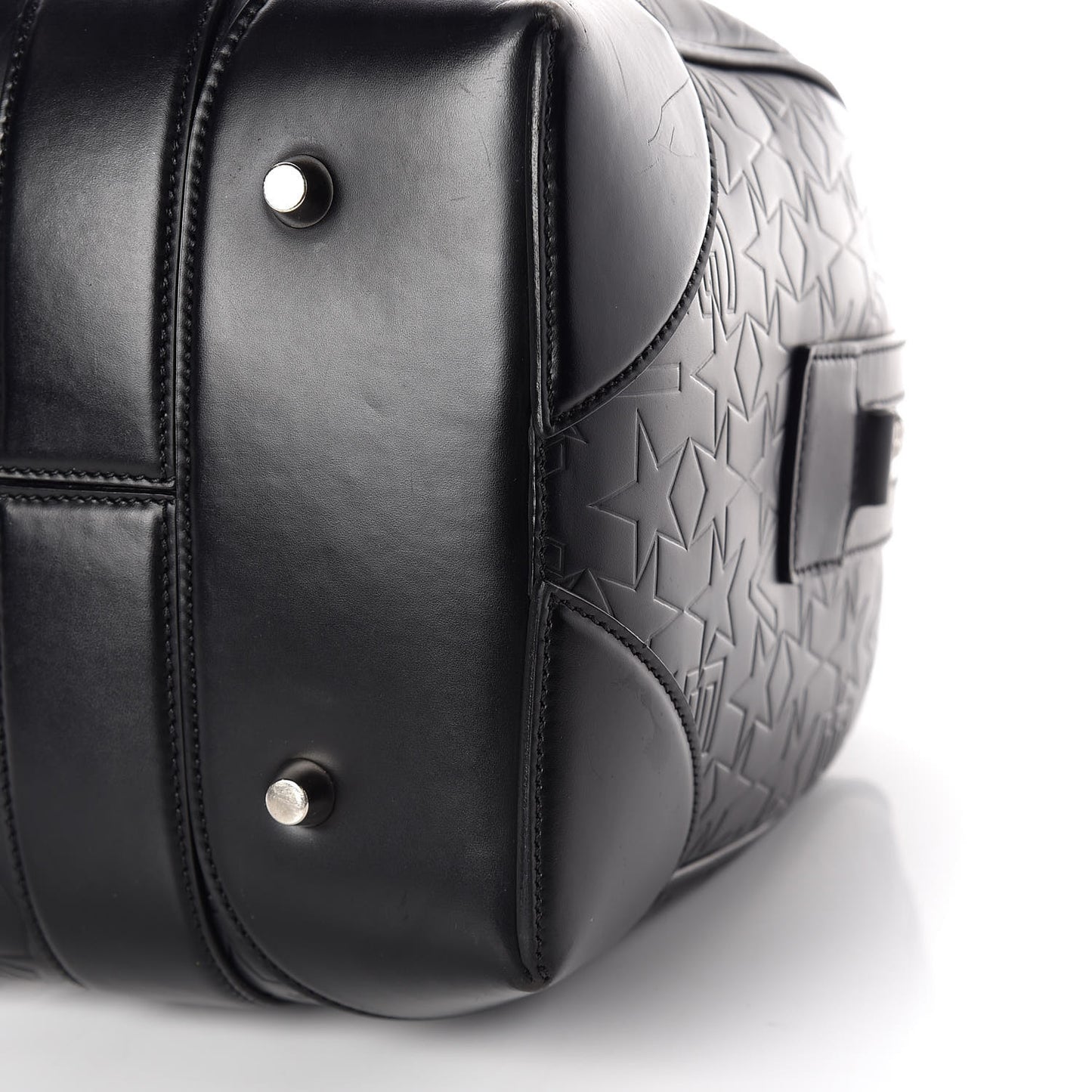 Calfskin Star Embossed Medium Lucrezia Black