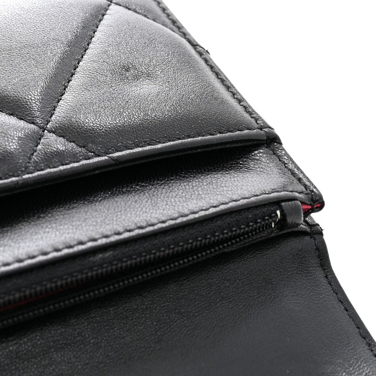 Lambskin Quilted Chanel 19 Wallet On Chain WOC Black