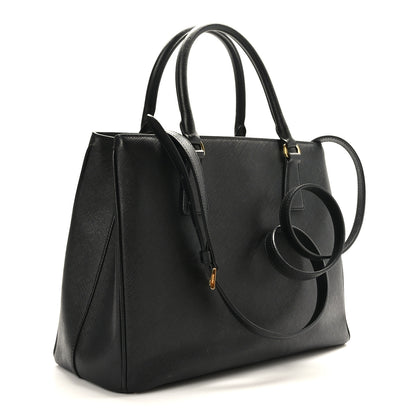 Prada Saffiano Lux Medium Tote Black 3 of 9