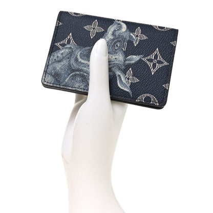 Louis Vuitton Savane Monogram Chapman Rhinoceros Pocket Organizer Encre 2 of 7