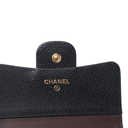 Chanel Caviar Quilted Compact Flap Wallet Black 6 of 8