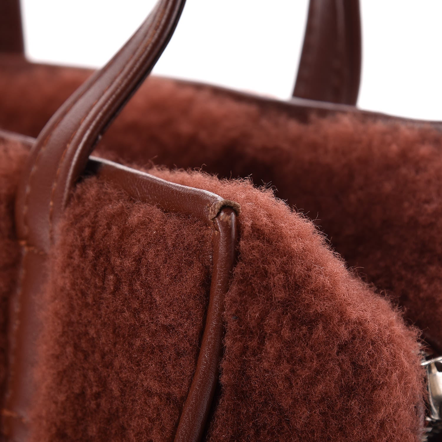 Balenciaga Shearling XS Bazar Shopper Tote 17 of 19