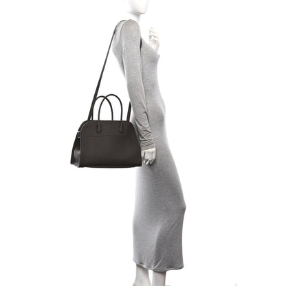 The Row Matte Grained Calfskin Soft Margaux 12 Deep Brown 2 of 9