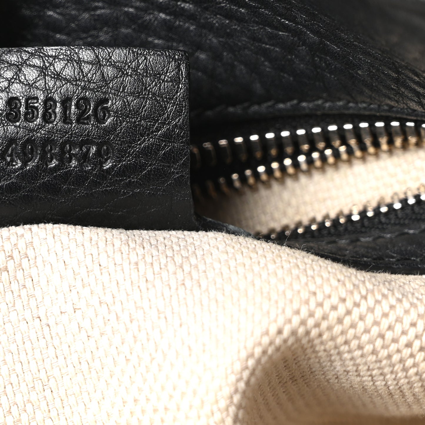 Pebbled Calfskin Medium Soho Bowler Black