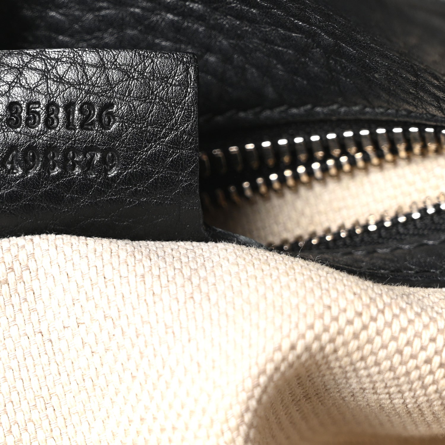 Gucci Pebbled Calfskin Medium Soho Bowler Black 6 of 9
